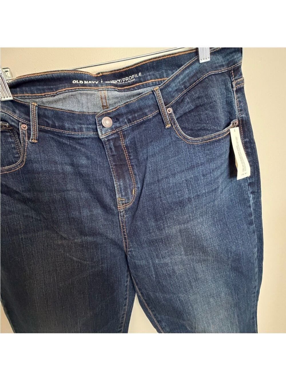 Old Navy Curvy Mid-Rise Straight Leg Jean - Picture 6 of 7